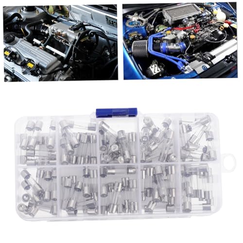 Tofficu 200 piezas Kit surtido de fusibles de tubo de vidrio de acción rápida para equipos eléctricos y electrodomésticos miniatura 4