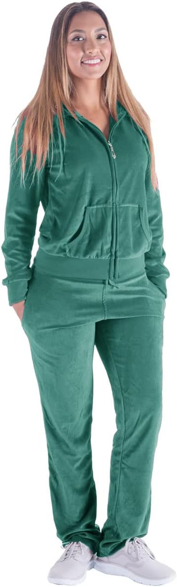 Tracksuit for Women Set 2 Piece Joggers Velour Jogging Sweat Outfits Hoodie and Sweatpants Set