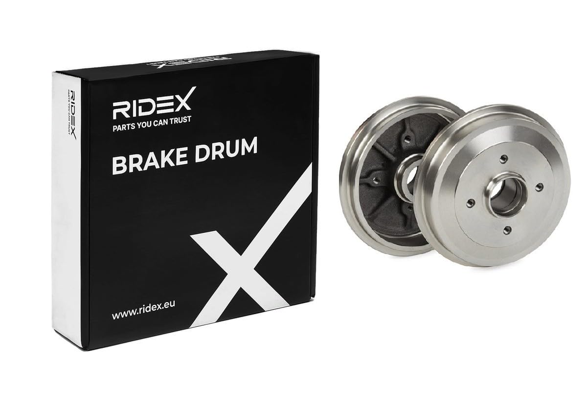 RIDEX 123B0088 2x Tamburo freno Posteriore senza anello sensore ABS senza cuscinetto ruota Compatibilità con PEUGEOT 206 2 volumi/Coda spiovente 2A/C