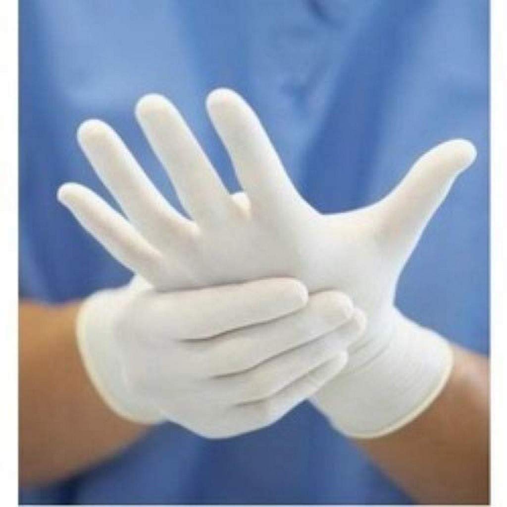 Suryus Med Latex Examination Disposable Gloves with Powder white Medium Pack of 20 (B09777J3SW) Amazon Price History, Amazon Price Tracker