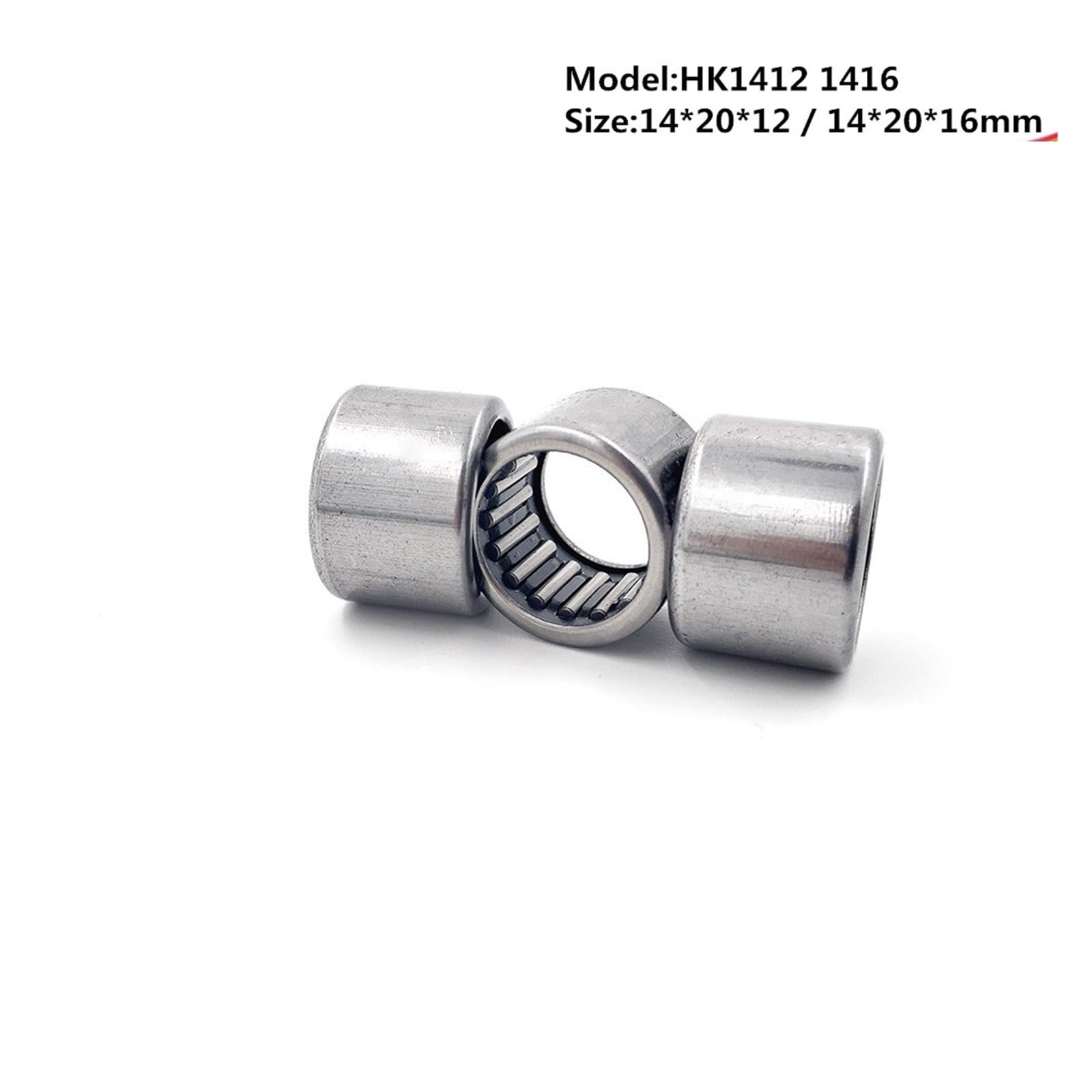 Cojinete de rodillos, Cojinete HK1412 HK1416 Cojinetes de agujas 14x20x12mm 14x20x14mm Artículos(Hk1412,10Pcs)