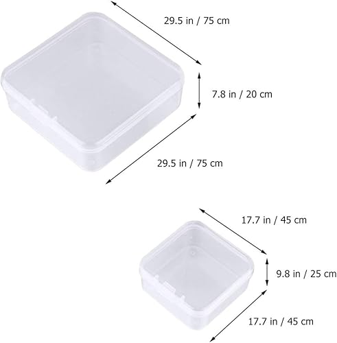 Miniatura 4 de ONDIAN CHUNCIN - 24Pcs Plastic Jewelry Holder Small Square Beads Organizer Desktop Sundries Container Earring Bracelet Storage Case for Home Shop