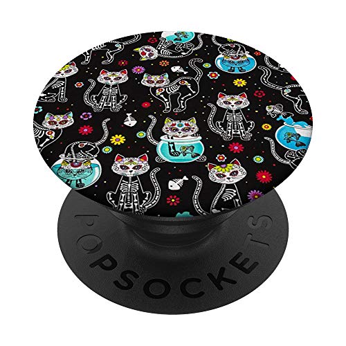 Watercolor Colorful Cat Print Pop Kitty Socket Mount Print PopSockets PopGrip: Swappable Grip for Phones & Tablets