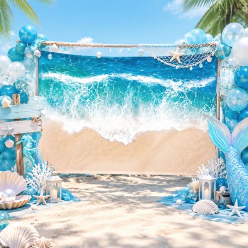 Moukeren Mermaid Birthday Party Floor Decoration 30 x 71 Inch