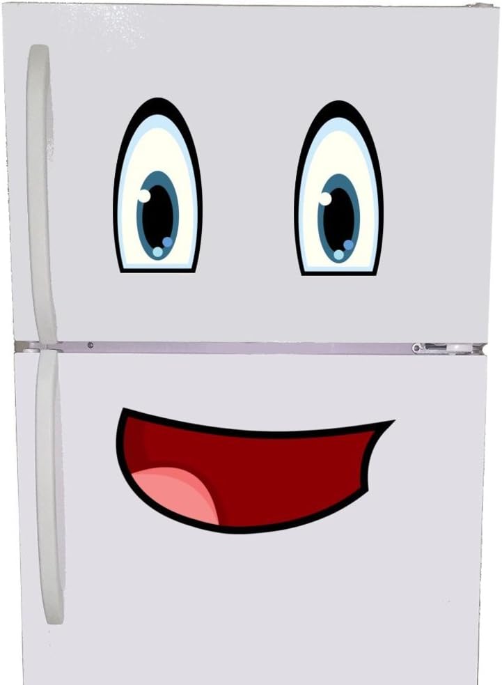 Mr. Fridge Smiley Face Magnet - Emoji Refrigerator Magnet Set for Kids