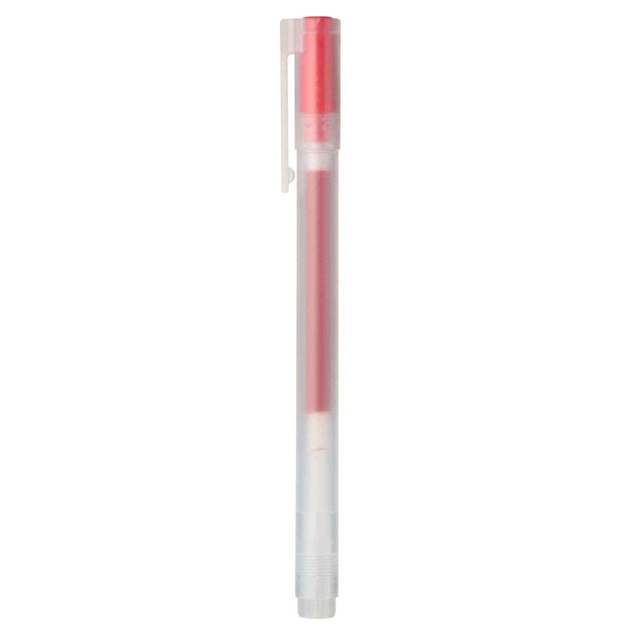 Muji Bolígrafos de tinta de gel, 0,5 mm, 3 colores, negro, 5 unidades, azul, 2 unidades, rojo, 2 unidades