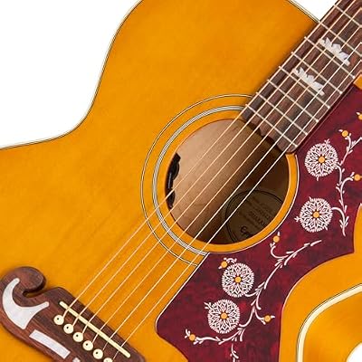 Epiphone J-200 Studio Jumbo Acoustic Electric, Natural with Bag