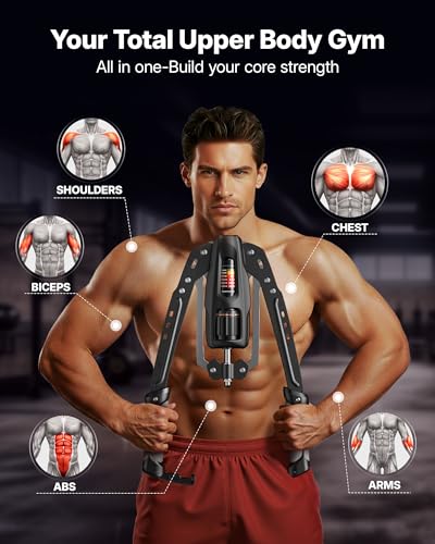 Merach Twister Arm Trainer,22-440lb Hydraulic Power Forearm Strengthener | Adjustable Home Chest Expander, Shoulder Muscle Training Fitness Equipment, Arm Enhanced Exercise Strengthener - image 7