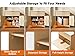Amada 30'' Bathroom Vanity with Ceramic Sink, Modern Undermount Vanity Sink Cabinet with 2 Doors and 1 Drawer, Fluted Free Standing Bathroom Storage Cabinet with Sink Combo Set, Natural Oak