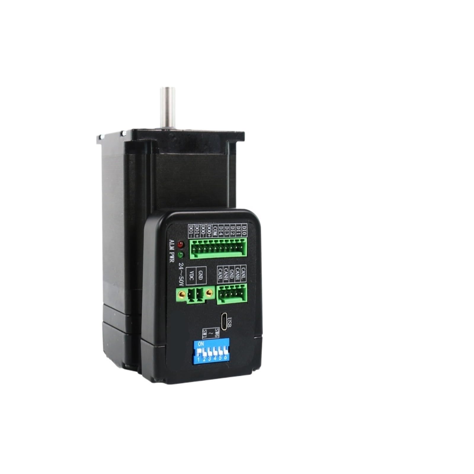 RUAJOGYNVM 36V 4A Stepper electronic starter Integrated Controller 3/3.5/4N.m 2Phase Nema24 Closed Loop Integrated Stepper Motors Driver for (Nema24 3Nm 8mm,EtherCAT Model)