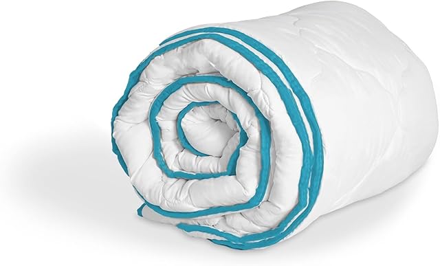 HOME STILL® Luxury Double Size Duvet | Soft Microfiber Material & Siliconized Down Filling & Ultrasonically Quilted | 9 TOG Ideal For Warm Months | For Hotels Home 200x200x3cm