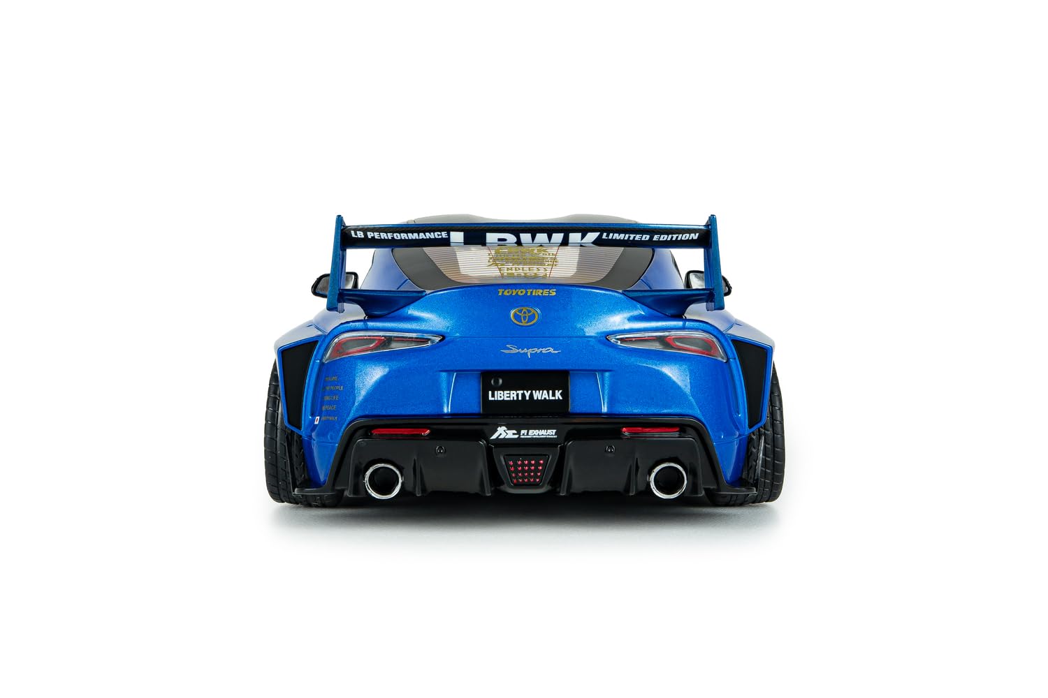Solido Toyota GR Supra LBW 2025 1:18 Blau | Detailgetreues Diecast Modellauto, Widebody-Sportwagen, Schwarze Felgen, Sammlerfahrzeug für Tuning-Fans