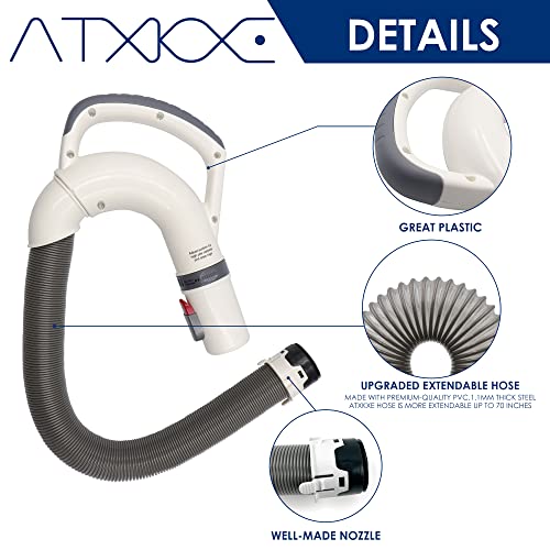 Image of ATXKXE Upgraded Replacement Part 153FFJ Durable Vacuum Hose Handle for Shark Vacuum Replacement Rotator Lift-Away Parts Models NV356E NV355, NV356,NV357, NV358,NV370,1 Pack