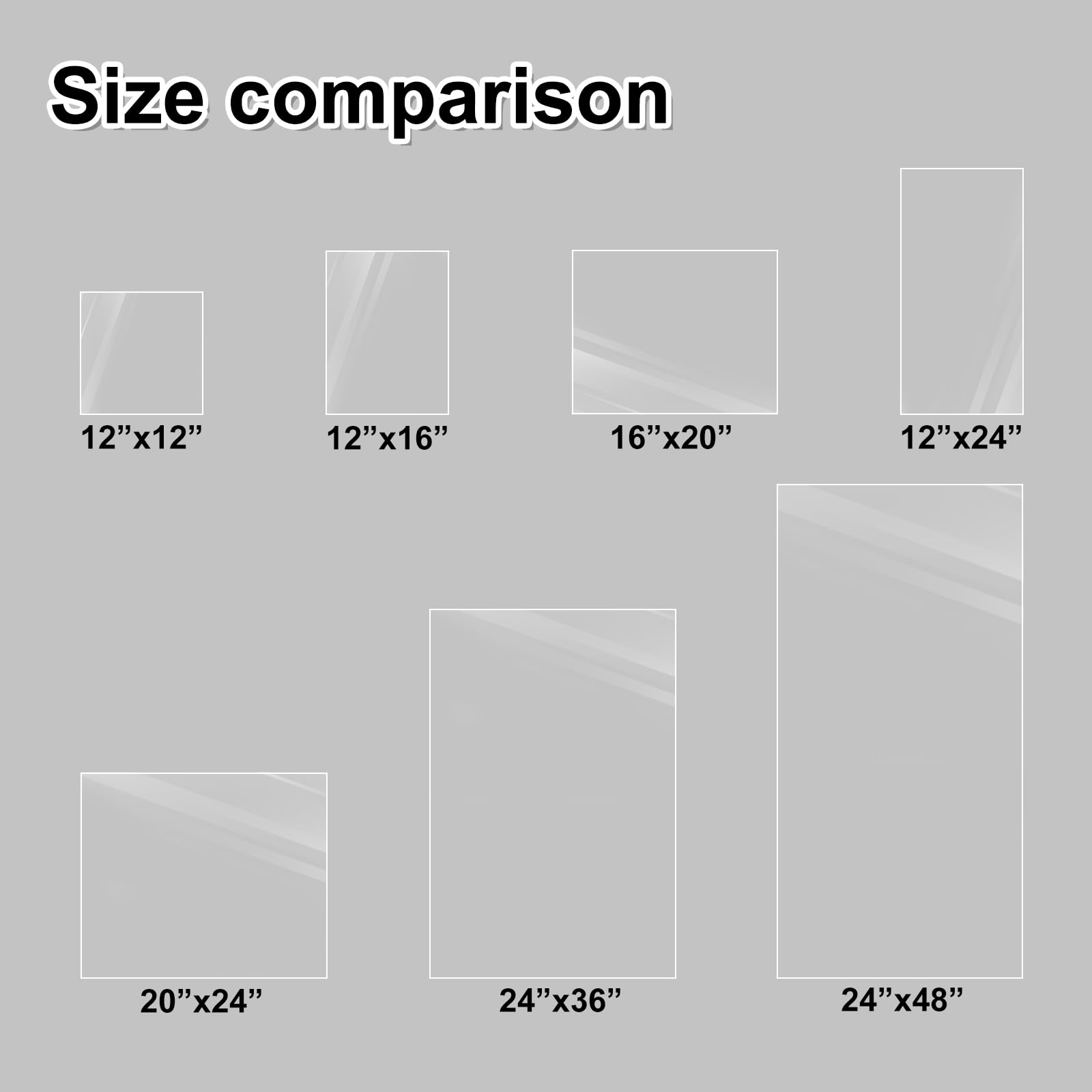 Clear Plexiglass Sheets - 2 Pack | KINLINK -7