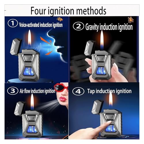Encendedor Inteligente Inducción Butano Azul Plata miniatura 3