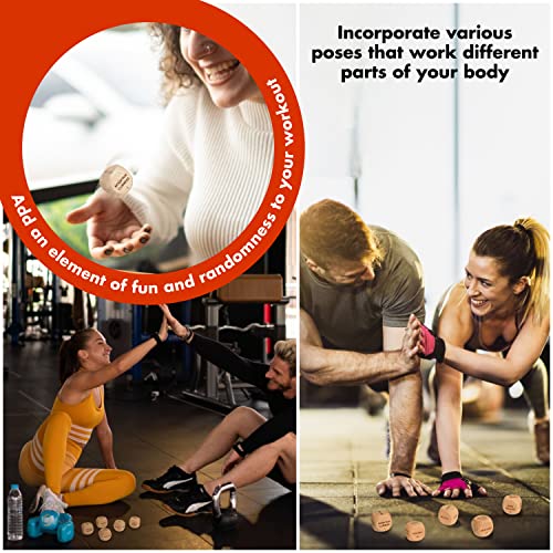 Stofinity Exercise Dice For Workouts - Wooden Workout Dice, Enthusiasts Workout Gifts For Women, Fitness Dice For Men, Exercise Gifts Ideas For Women, Exercise Cardio Fitness Sports For Home Gym Games #TOP3