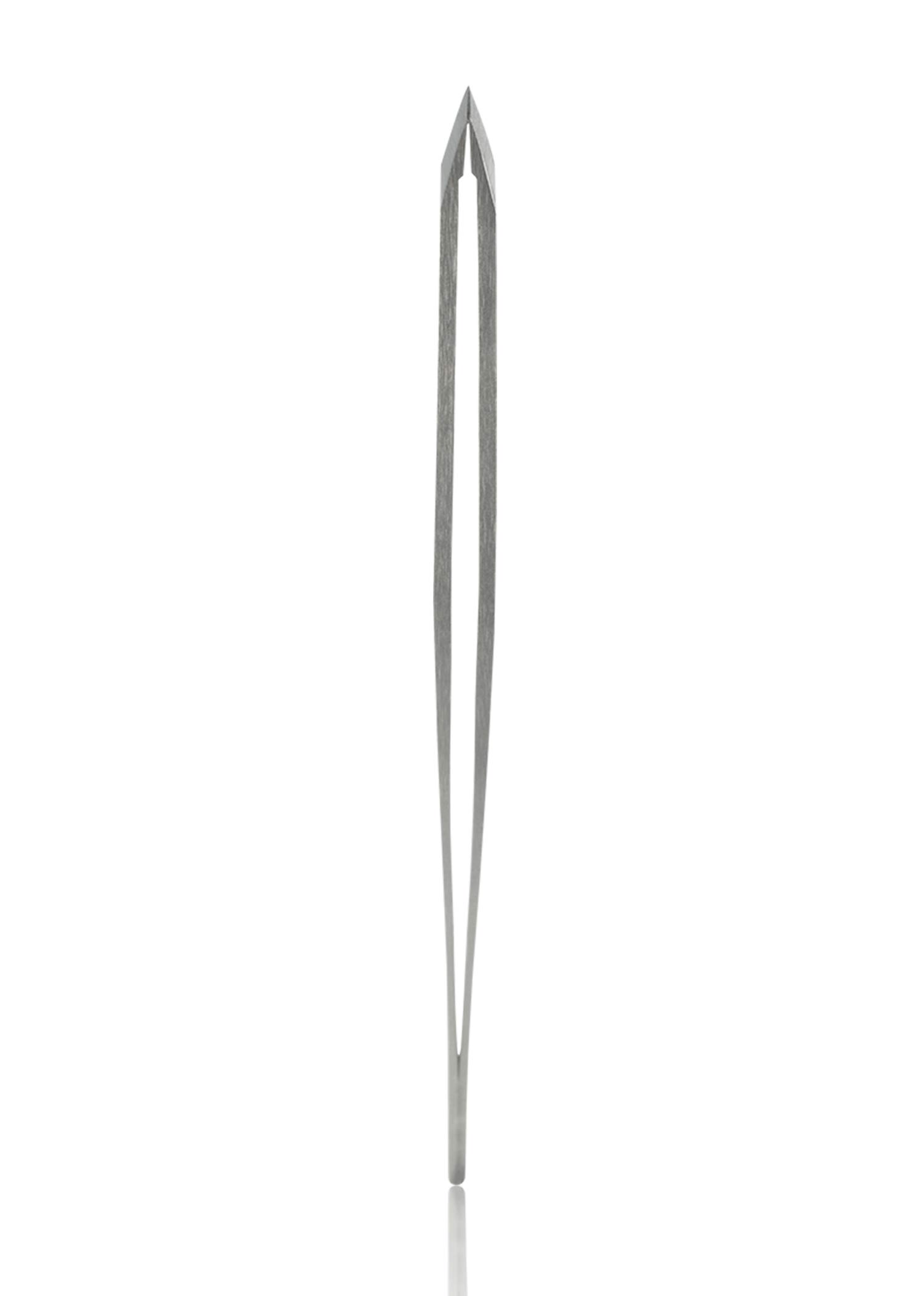 Pince à épiler Rubis inclinée fine pointue professionnelle pour les sourcils