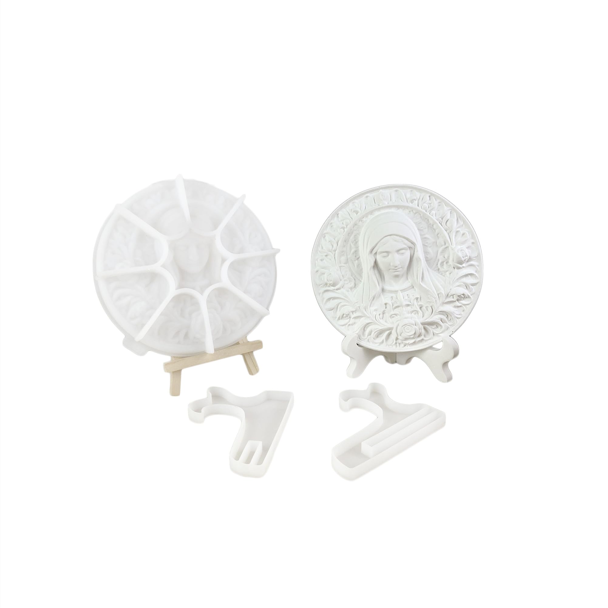 Moule en résine Vierge Marie pour fabriquer des cadeaux catholiques faits main pour baptême
