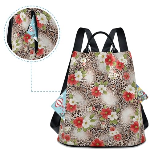 Mochila de leopardo práctica que soluciona los problemas de espacio y robos 4