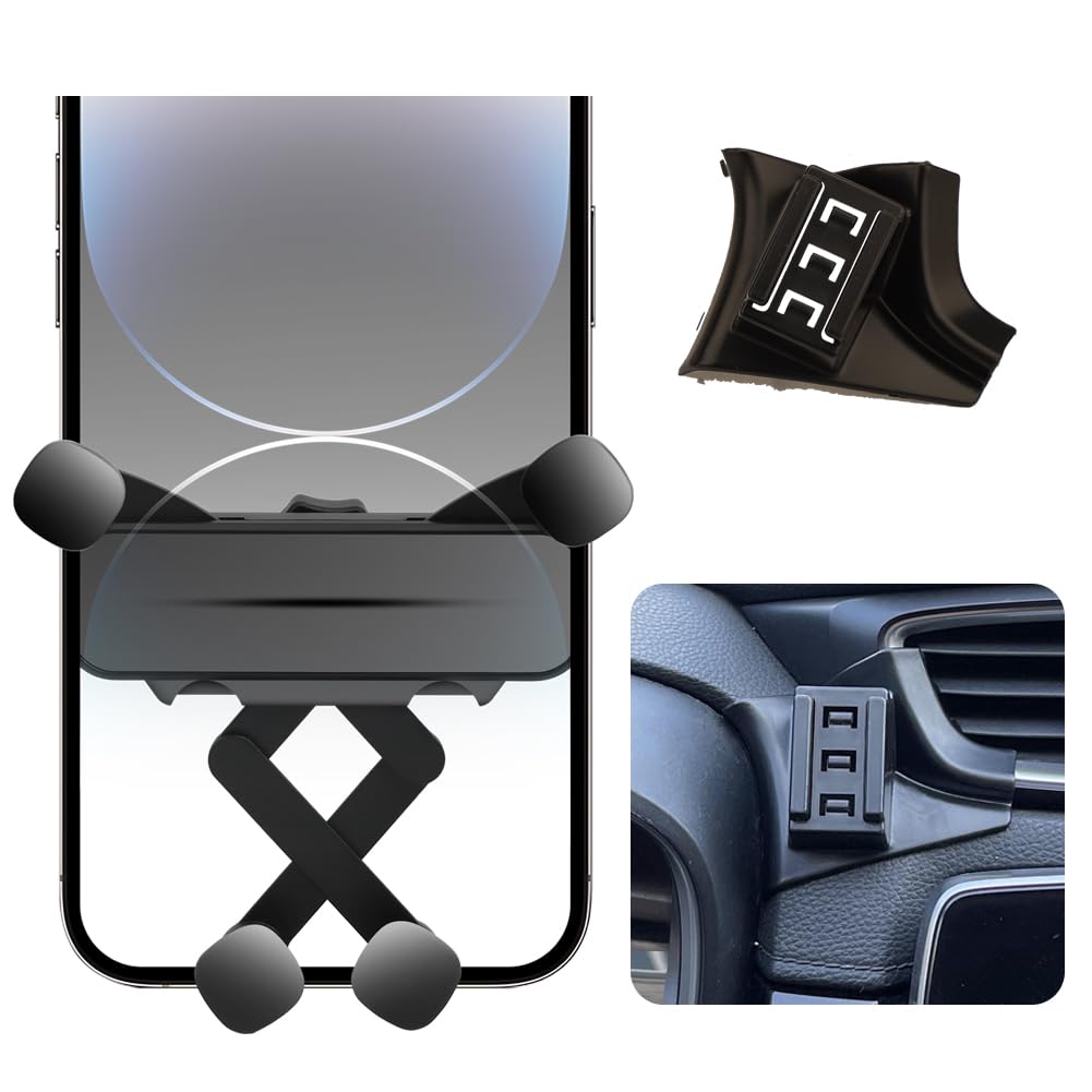 Car Phone Holder for Honda CR-V Auto Accessories[Special Vehicle Installation?only for 2017-2022 CRV?Non Universal][Auto Lock Hands Free Cell Phone Mount Car fits for iPhone & All Smartphones]