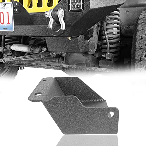Hooke Road Steering Box Skid Plate Brace for 1997-2006 Jeep Wrangler TJ