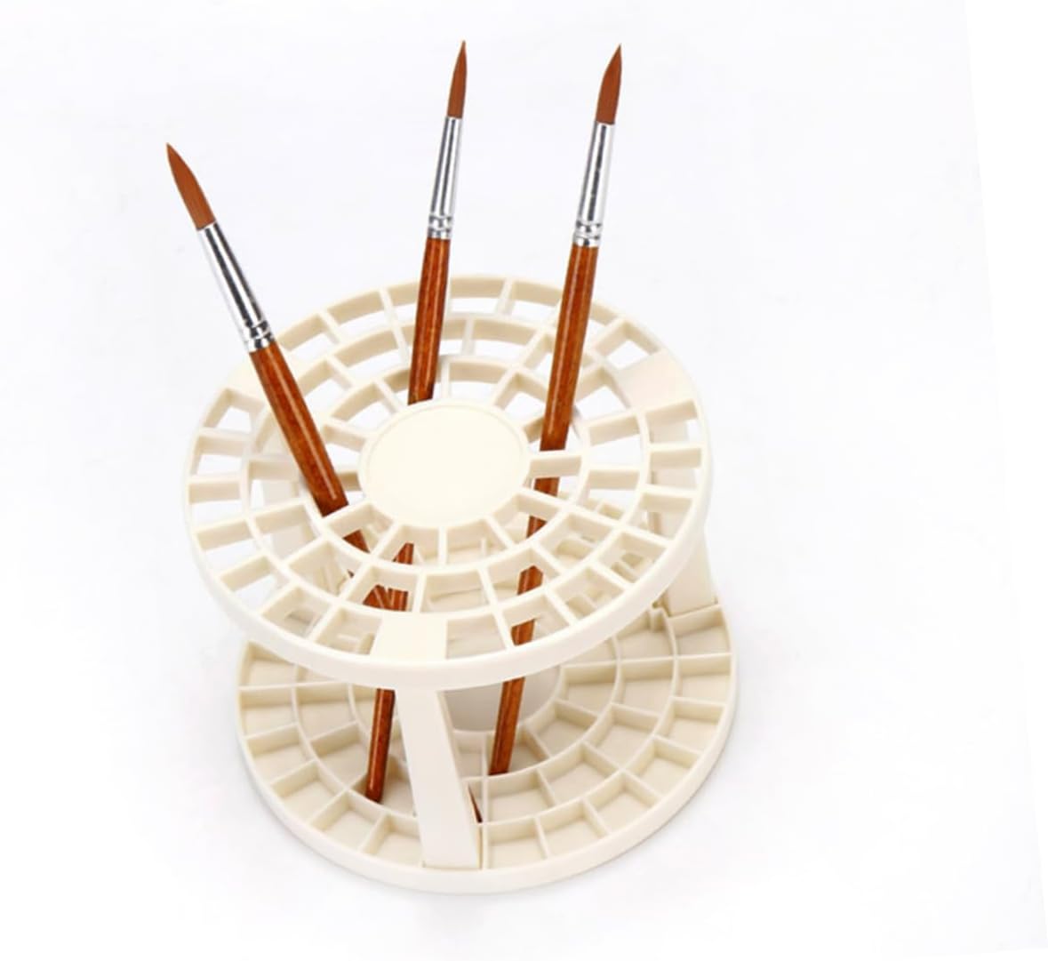 TEHAUX 3pcs Paint Brush Holder Organizer Plastic Brush Holder for Artists Desk Organizer