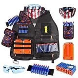 FR&RF Tactical Vest Kit Sicherheitsweste mit Storage-Weste für Nerf N-Strike Elite-Team-Wettbewerb Jagdweste