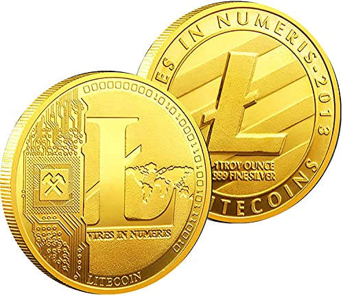 3Pcs Litecoin Coins-Protective Collectible Gifts. | Blockchain Cryptocurrency | with Original Commemorative Tokens | Chase Coin | Lith Cryptocurrency