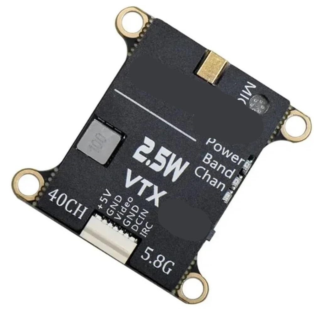 1 teile/los 40CH Einstellbare FPV Sender Eingebautes Mikrofon Kühlkörper 2-6S Fit for 2,5 W VTX 5,8G RC Flugzeug FPV Lange Palette