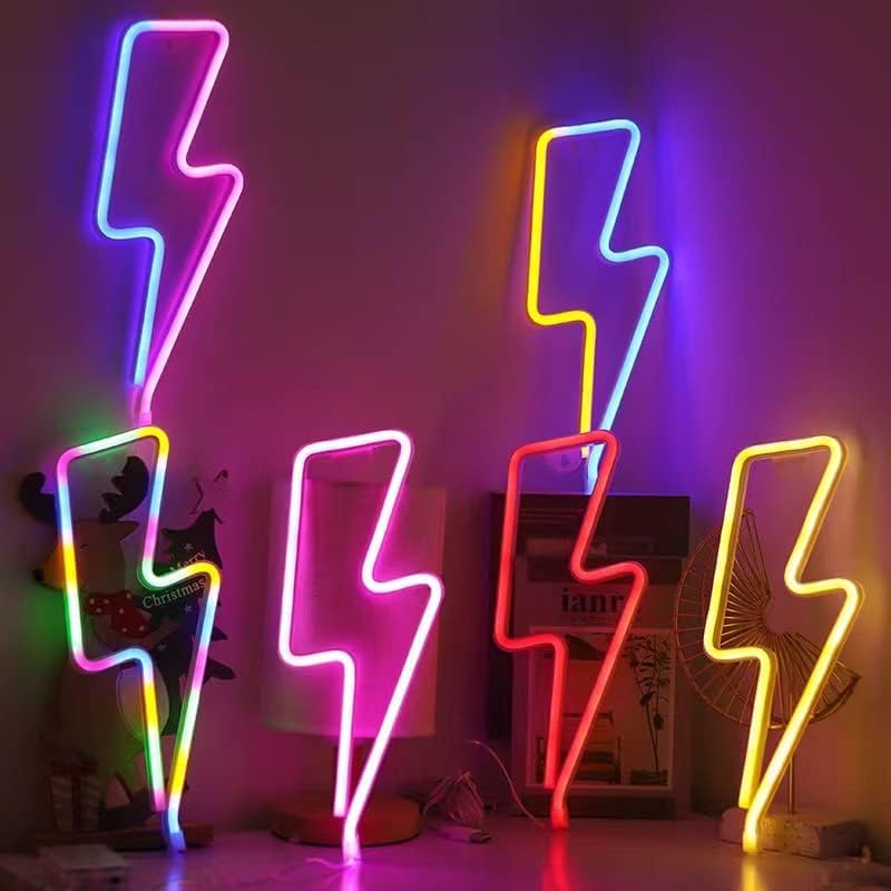 Amazon.co.jp: LEDネオンライト ネオンサイン イリアン 雷