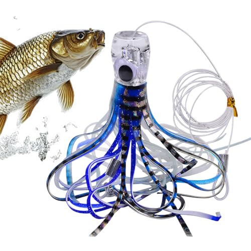 Señuelos de Cola | Cebos para Peces de Agua Salada y señuelos de Trucha,Accesorios de de señuelo Suave para Padre Trucha Noche Surfcasting Hombre Lucioperca Marigane Kayak Silure apasionados
