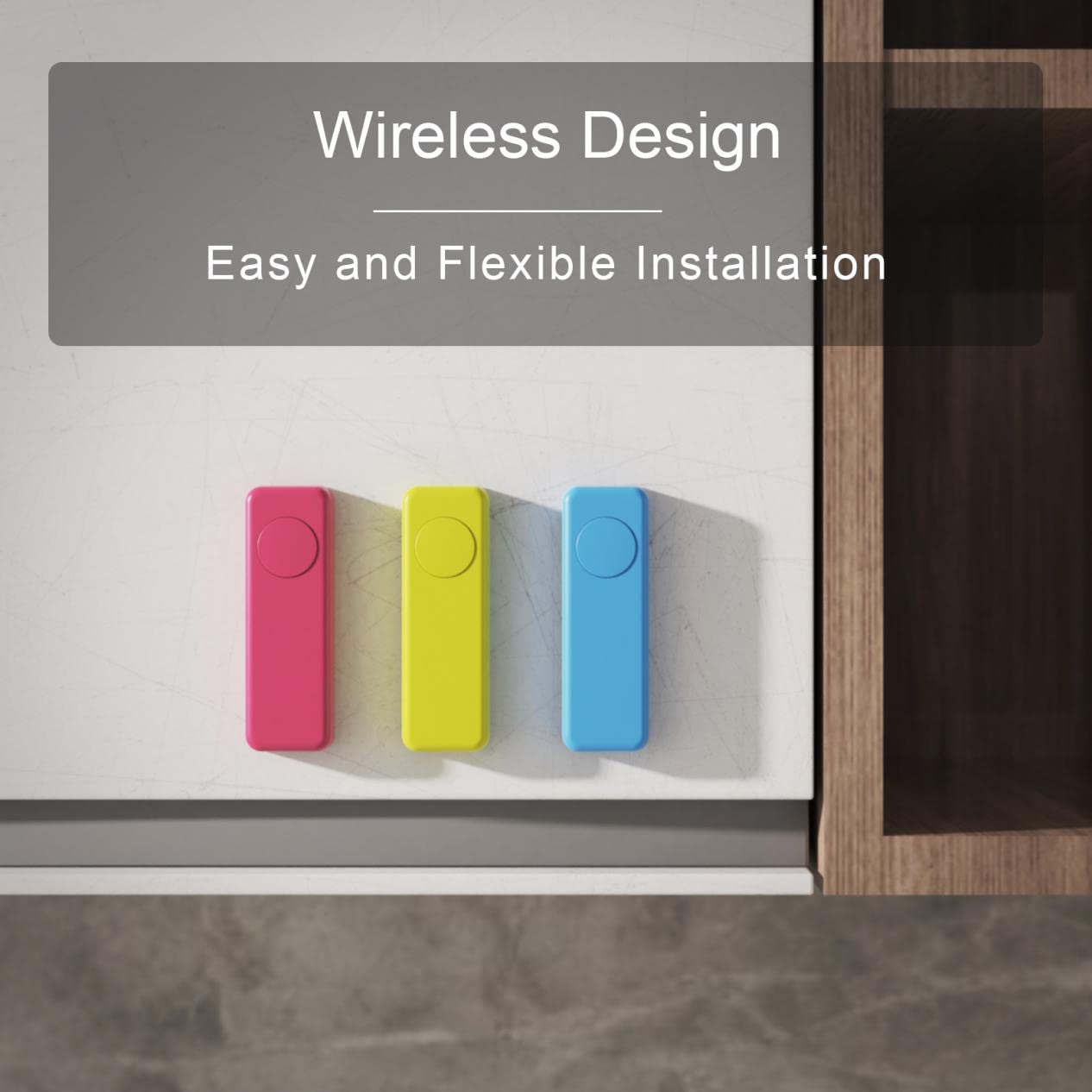 THIRDREALITY ZigBee Smart Button 3 Stück, rot, blau, gelb, 3-Wege-Fernbedienung, benötigt Zigbee-Hub, funktioniert mit SmartThings, Aeotec, Hubitat, Home Assistant, Third Reality Hub, Batterie im