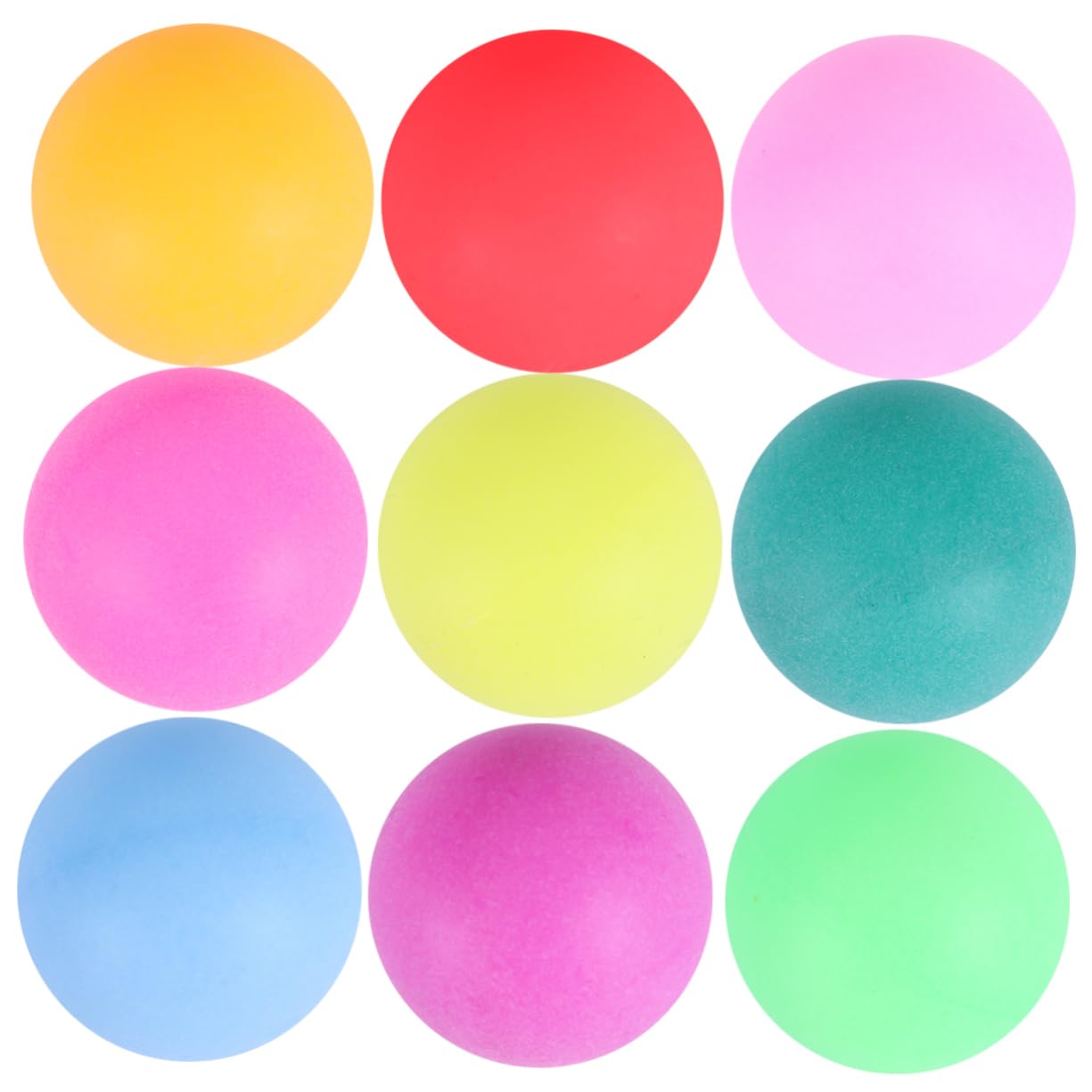 BESTonZON 1set Colorful Seamless Pong Balls Durable Table Tennis Balls for Parties and Training Fun 100pcs