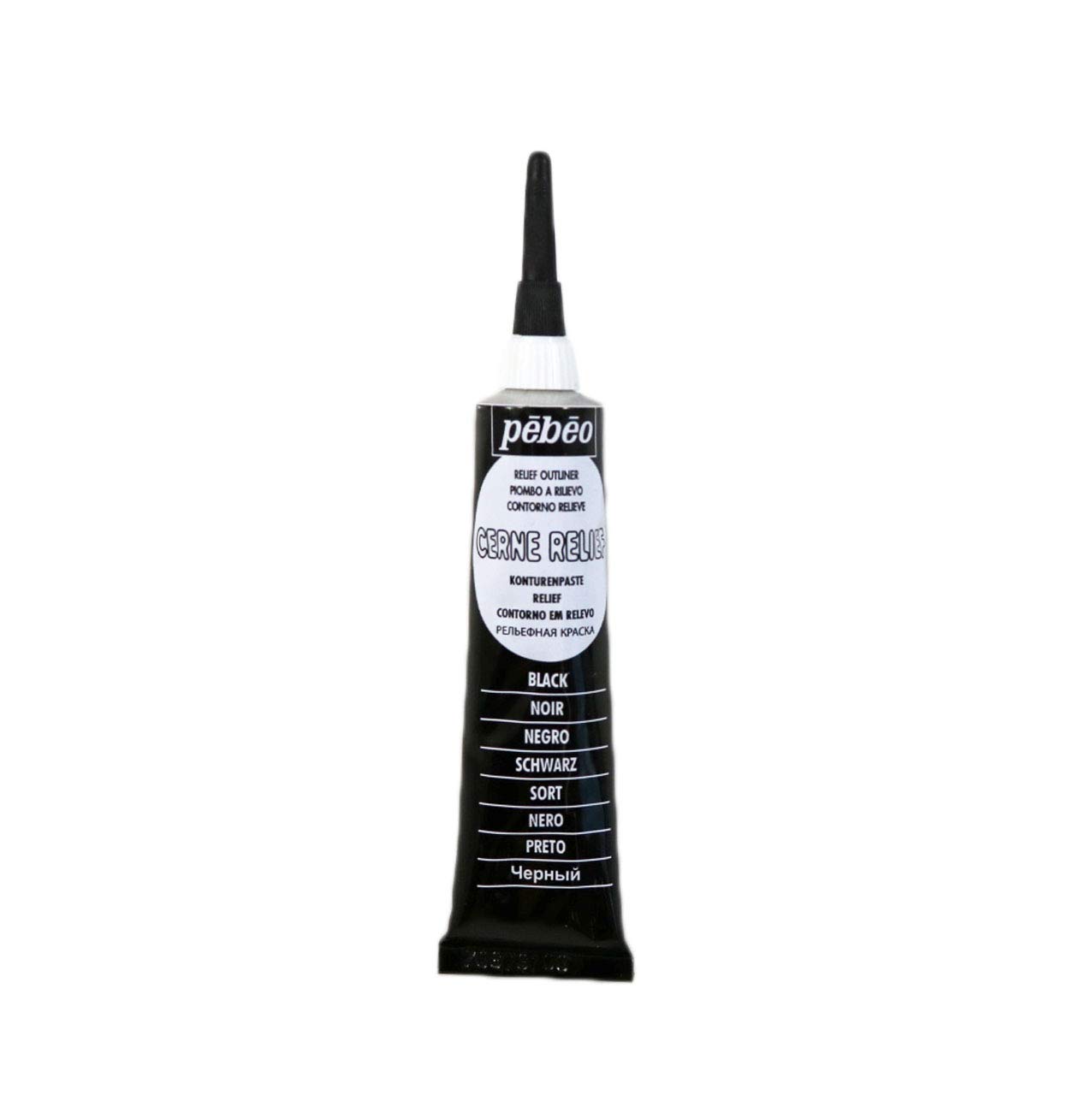 Pébéo Cerne Relief Stained Glass 20 ml Matt Black
