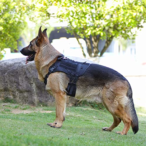 Doggiekit 16541 Tactical Dog Harness For Medium Large Dogs No Pull, Military Dog Harness With Handle,Service Dog Vest thumb #5