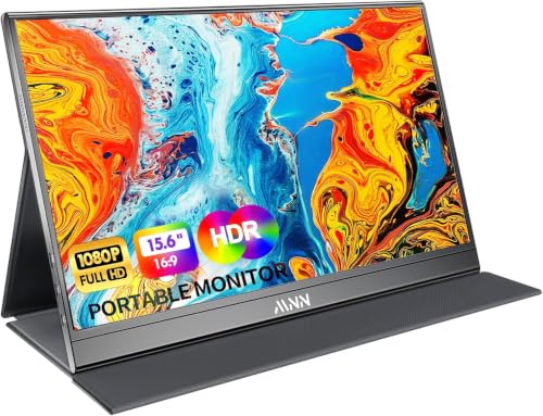 MNN 15.6' FHD 60Hz Portable Monitor USB-C HDMI IPS HDR Gaming Laptop