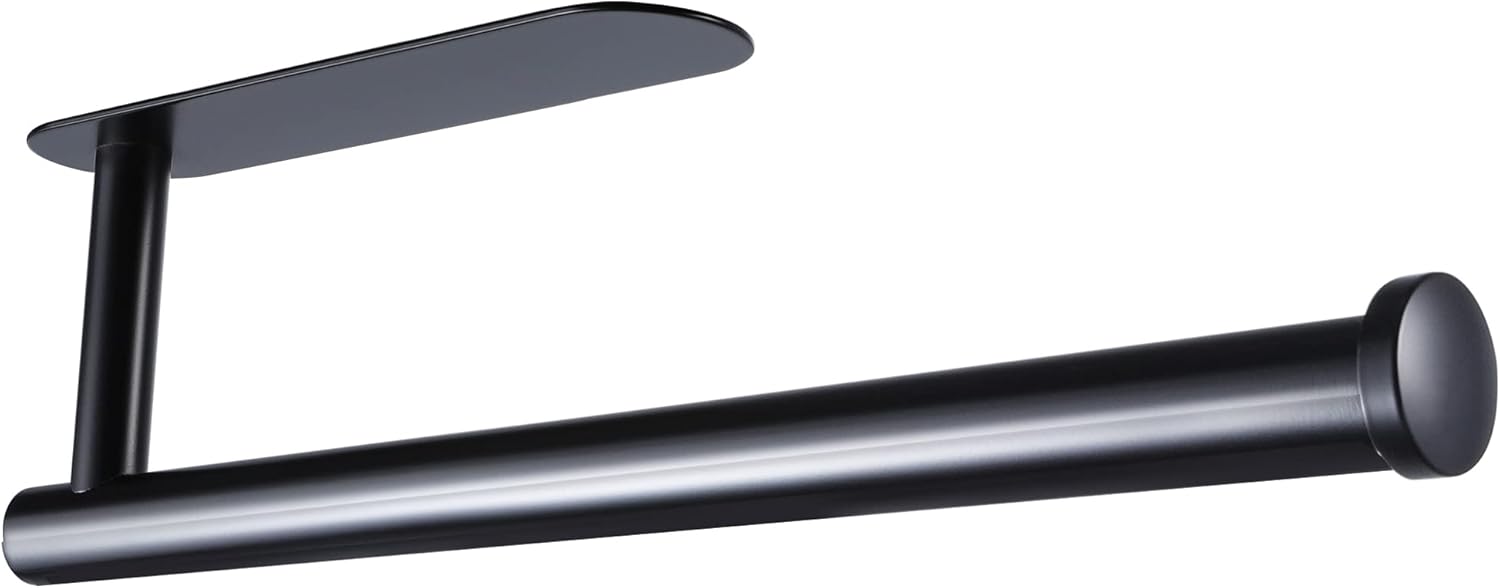 Taozun Black Paper Towel Holder Self Adhesive Under Paper