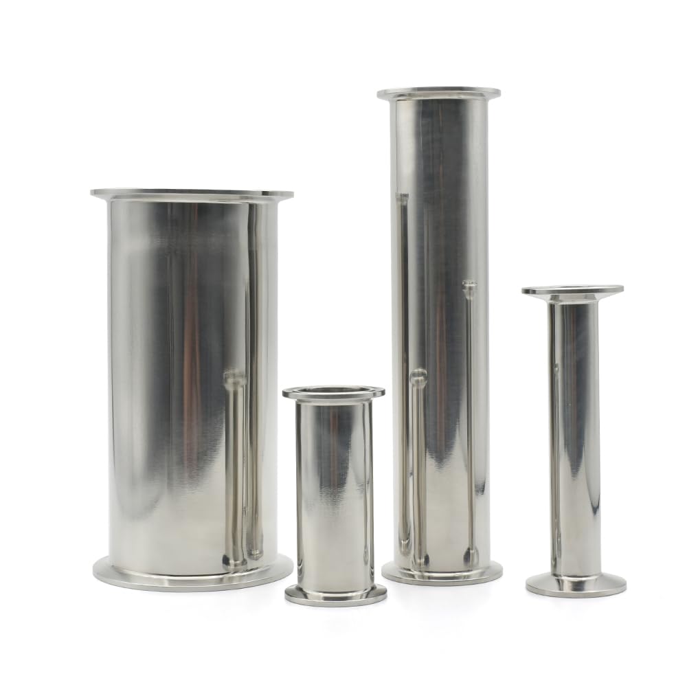 Stal nierdzewna 316 Długość 300 350 400 450 mm 3/4 "-4" Trzy zaciski Krótkie złączki rurowe Okrągłe Trzy zaciski 50,5-64 mm(OD32 X Ferrule50.5 Length 300mm)