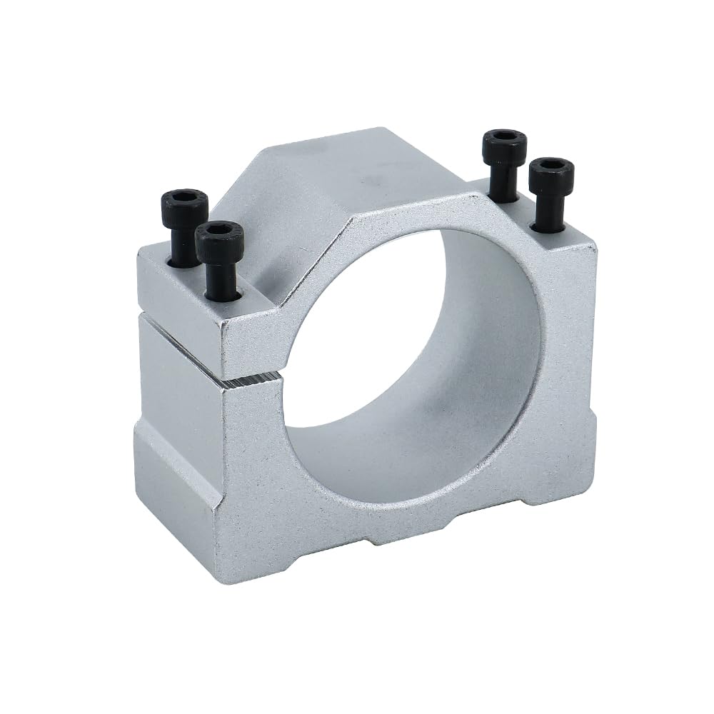 Kit moteur broche 2,2 kW refroidi par air avec convertisseur de fréquence, support de 80 mm et kit de collet ER20, moteur de fraisage CNC 24000 tr/min pour gravure sur bois et métal