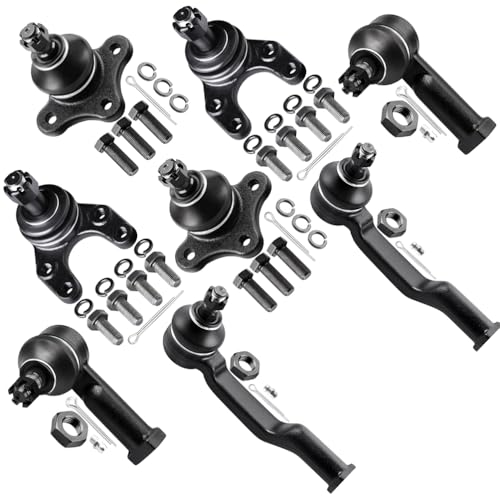 SOSOPART 8pc Set Front Suspension Kit Inner & Outer Tie Rod End Upper Lower Ball Joint Replacement For 1987 For Mazda B2000,1987-1993 For Mazda B2200,1987-1993 For Mazda B2600