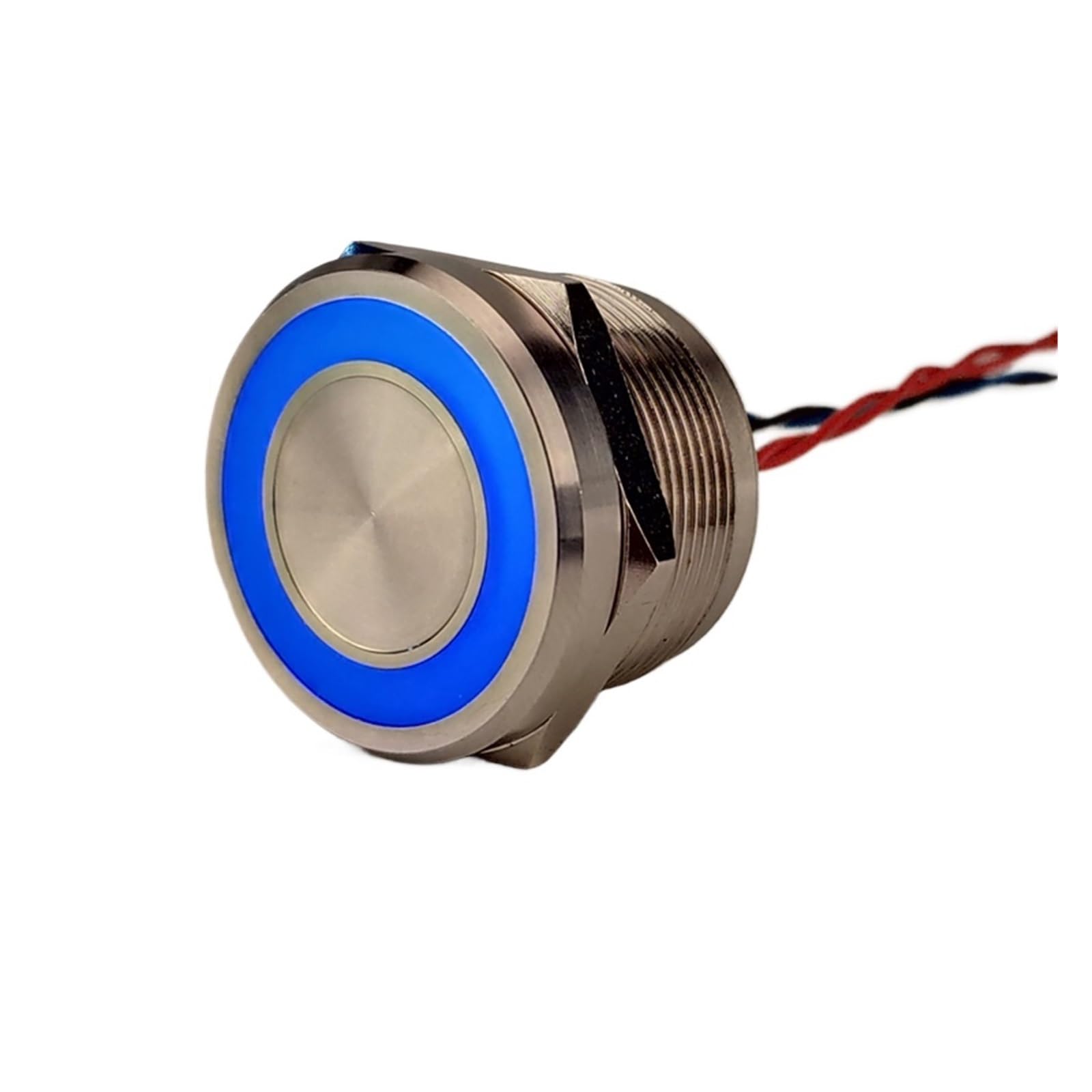 19/22mm/25mm RG/RB/RGB Ring LED Illuminated Momentary Metal Piezo Touch Switch IDGTTLDF(22MM,RB COLOR_6V)