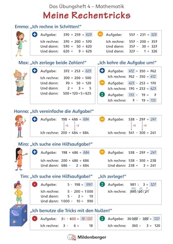 Das Übungsheft Mathematik 4 - Überarbeitete Neuauflage - Poster Meine Rechentricks