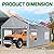 SmoothNovelty 10x20ft Canopy Sidewalls Only Carport Frame Replacement Sidewall Cover with Roll-up Windows Doors, UV Resistant Waterproof All-Season Tarp with 40 Straps Ideal for Garage Storage, Gray