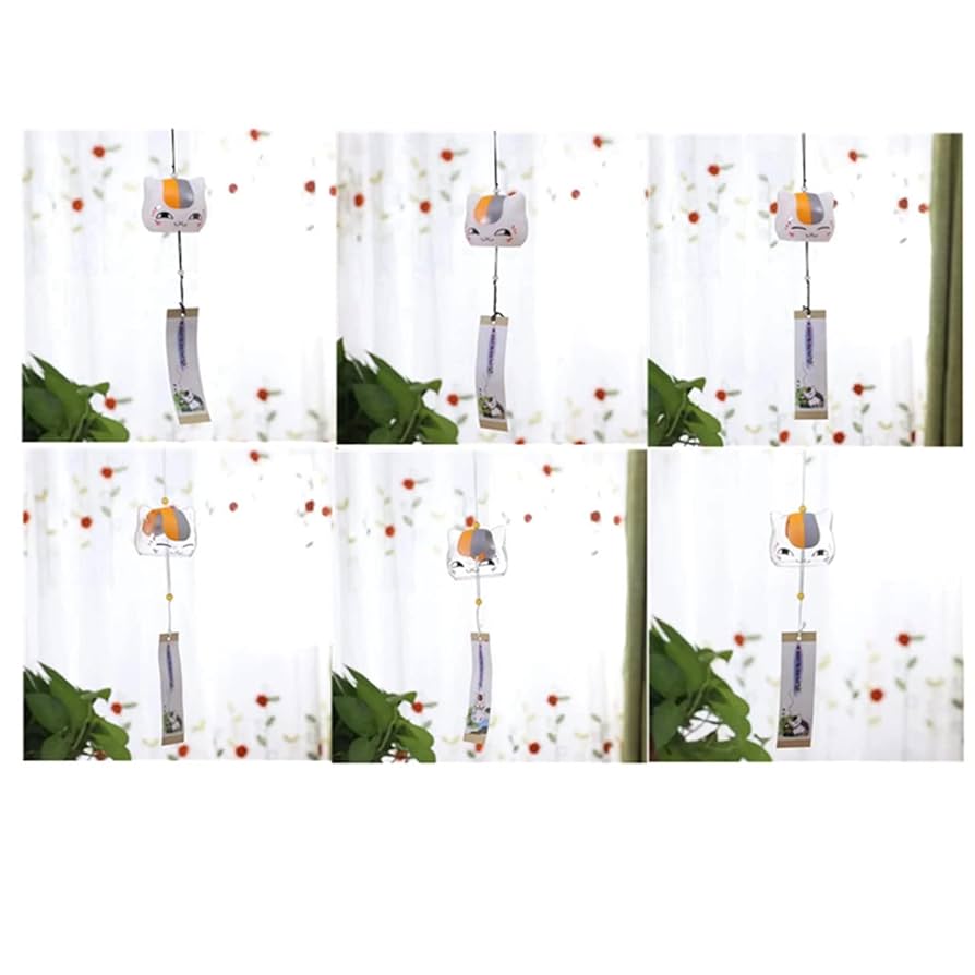 Amazon.co.jp: 夏目友人帳 ニャンコ先生 風鈴 ガラス風鈴 ガラス