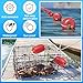 Vertintong Deep Water Fishing Float 4.72 x 2.75'' Heavy Duty Pool Buoy Float Fishing Marker 0.78 Hole for Kayak Tow Line Anchor Marker Buoy Drift Sock Replace Pool Crabbing Dock(Red, 24 Pcs)