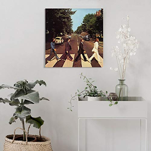 LIULANG Beatles Abbey Road Cover Parody Poster mural sur toile pour chambre familiale 70 x 70 cm - Les Beatles, Paul McCartney, John Lennon, RIngo Starr, George Harrison LIULANG Beatles Abbey Road Cover Parody Poster mural sur toile pour chambre familiale 70 x 70 cm – Image 5