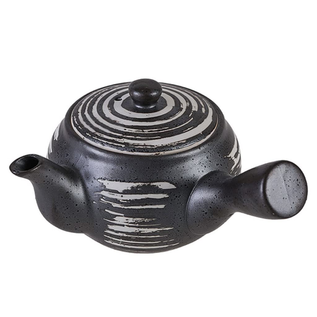 Reise-Tee-Sets Teekanne Kyusu Teebereiter mit Teesieb für losen Tee Japanische Teekanne aus Keramik mit Seitengriff 11,8 oz Tea Pot