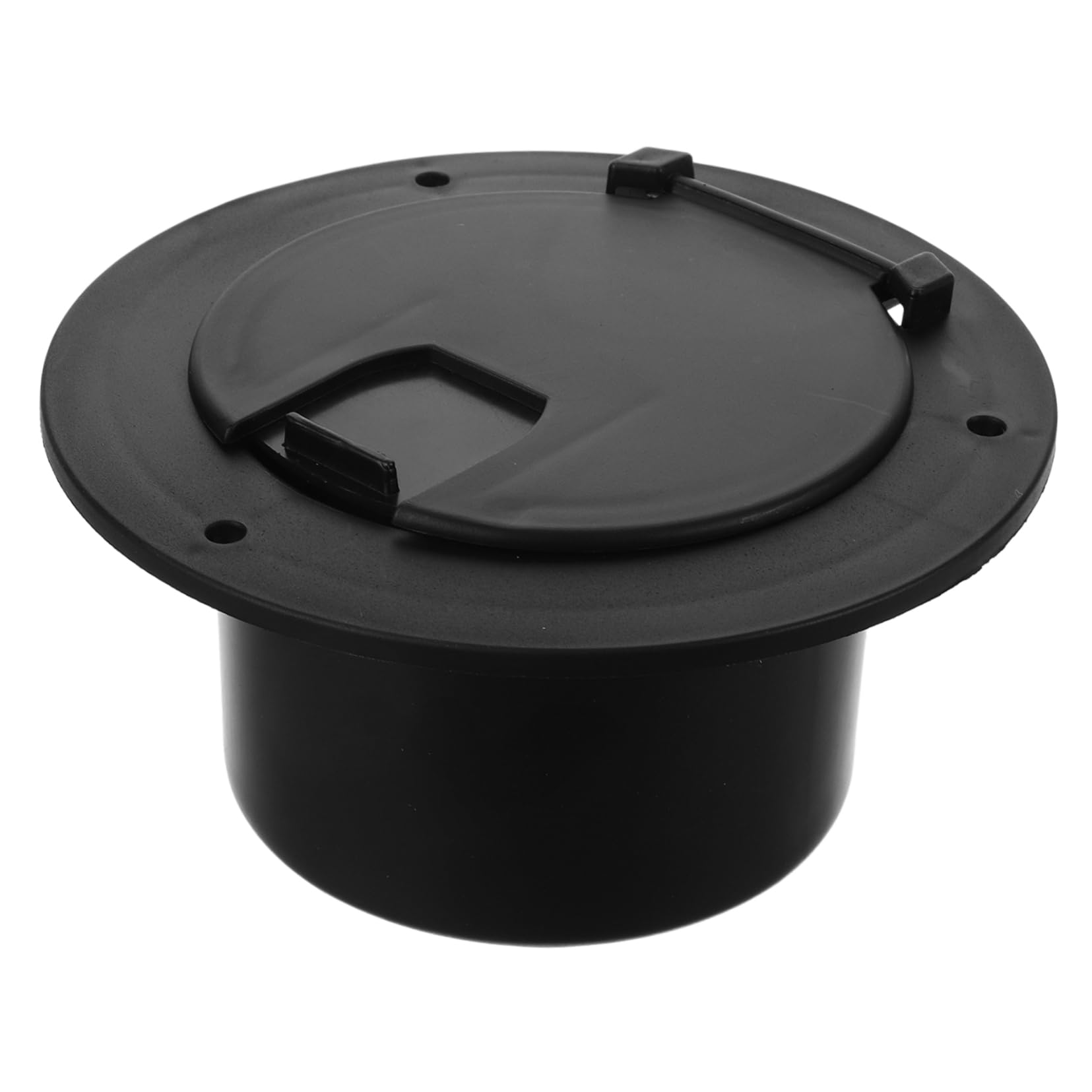 Copricavi Elettrici Tondo in ABS per Cavi di Alimentazione RV e Yacht, Design Elegante e Facilità di Inserimento Cavi, Adatto per Organizzazione e Protezione