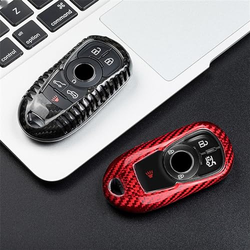 Coque de clé Buick GL8 en carbone véritable noir - Un cadeau idéal pour passionné auto - 5