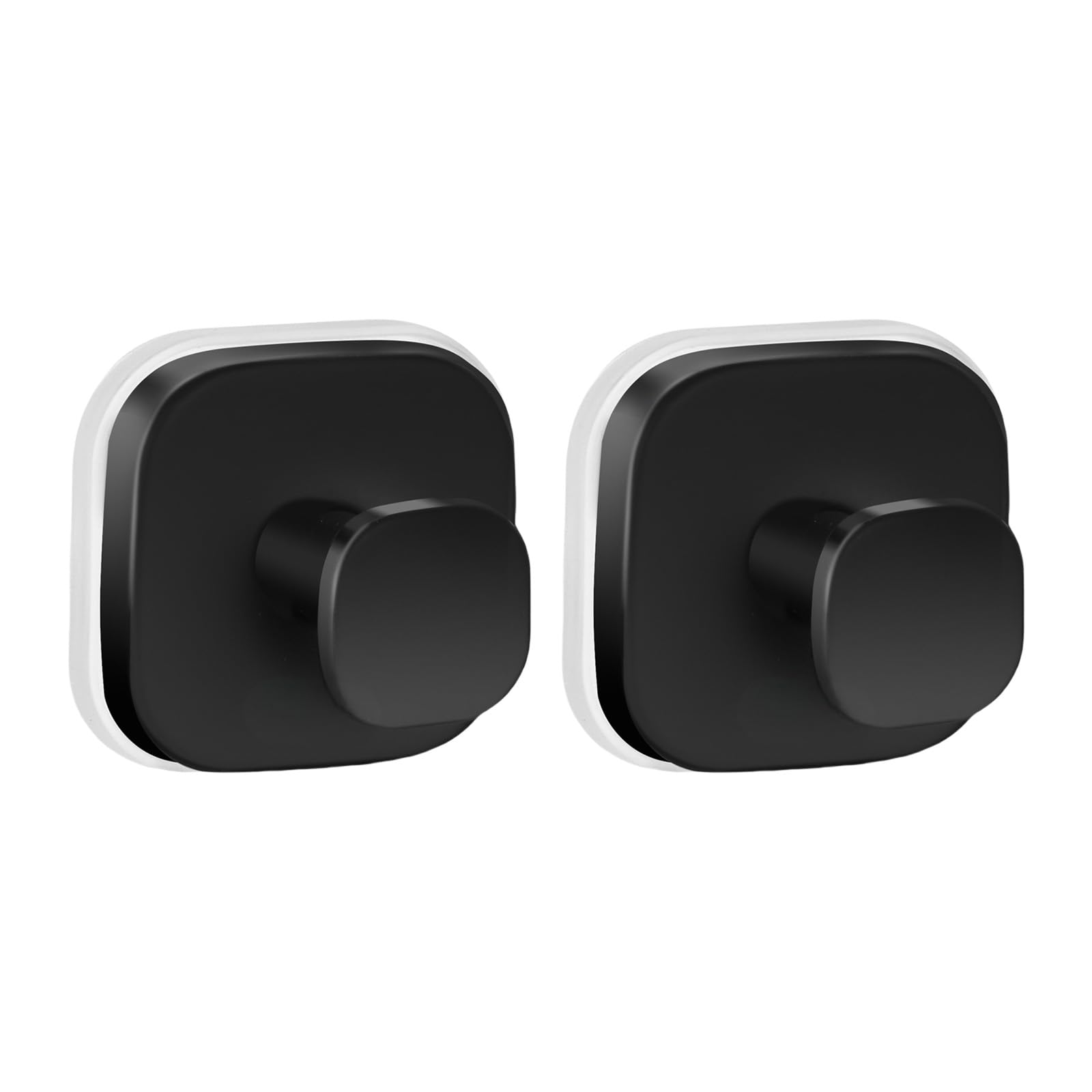 Ywluuoo Black 2 Strong Suction Cup Hooks Stainless Steel, Water-Proof Bathroom Accessories For Towels Hanging Space-Saving Strong Adhesive Bathroom Hook